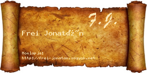 Frei Jonatán névjegykártya